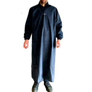 DELANTAL CON MANGAS AZUL